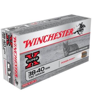 Winchester Super-X .38-40 Win Ammo 180 Grain Soft Point Bullet 1160 fps 50 Rounds 