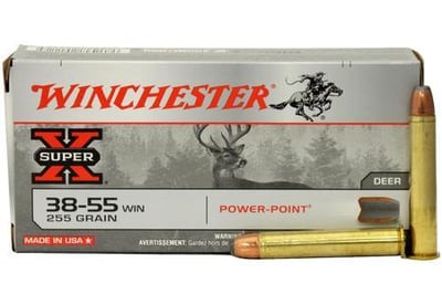 Winchester Super-X Ammo 38-55 Winchester 255gr Sp - 38-55 Winchester 255gr Soft Point 20/Box 020892201125