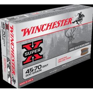 Winchester Super-X Ammo 45-70 Government 300gr Jhp - 45-70 Government 300gr Jacketed Hollow Point 20/Box X4570H