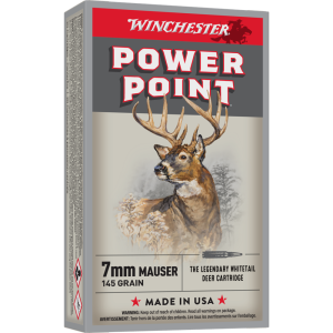 Winchester Super-X Ammo 7mm Mauser (7x57mm) 145gr Pp - 7mm (7x57mm) Mauser 145gr Power-Point 20/Box X7MM1