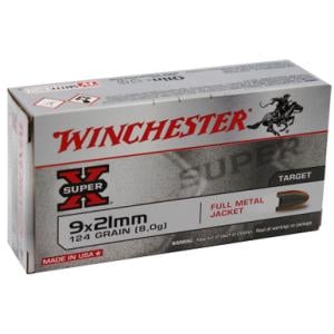 Winchester Ammo Q4269 9x21mm IMI 124 FMJ - 50 Round Box