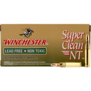 Winchester Ammo Super Clean NT 223 Remington/5.56 NATO 55 Grain Lead Free JSP 3090 fps 20 Rd./Box