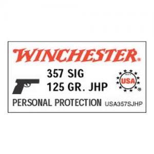 357 SIG Winchester 125 JHP USA357SJHP