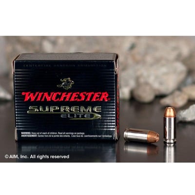 Winchester DEFENDER HANDGUN .40 S&W 180 grain Bonded Jacketed Hollow Point Centerfire Pistol Ammo 20 Rounds S40SWPDB1
