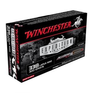Winchester Expedition Big Game Rifle Ammunition .338 Lapua Mag 300 gr. AB 2650 fps 20/ct 020892220058