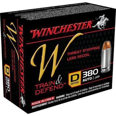 380 Auto Winchester 95 Jacketed Hollow Point W380D