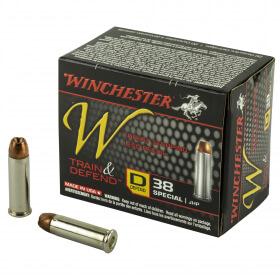 Winchester Train & Defend 38 Special JHP 130 GR 20 Rd