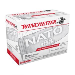 Winchester 9mm NATO 124 Grain FMJ 150 Rounds 020892221420
