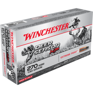 Winchester Deer Season XP, .270 WSM, Polymer-Tipped Extreme Point, 130 Grain, 20 Rounds X270SDS