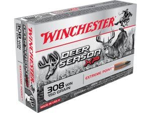 Winchester Deer Season XP Ammunition 308 Winchester 150 Grain Extreme Point Polymer Tip 