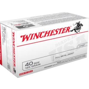 Winchester USA .40 S&W Ammunition 600 Rounds 165 Grain FMJ 1060fps 