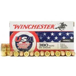 Winchester 95gr FMJ 380 ACP Ammo, 50/Box - USA4206 USA4206