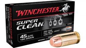 WIN SUPER CLEAN 45ACP 160GR FMJ ZINC 20/10