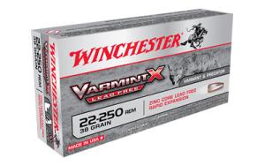 Winchester Lead Free Varmint X Rifle Ammunition .22-250 Rem 38 gr. HP 4090 fps 20/ct
