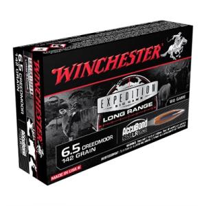 Winchester Expedition Big Game Long Range Rifle Ammunition 6.5 Creedmoor 142 gr. AB 2700 fps 20/ct