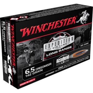 Winchester Expedition 6.5 Creedmoor Ammunition 142 Grain Accubond LR 200 Rounds 020892223295