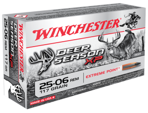 Winchester, Deer Season XP, .25-06 Remington, Polymer-Tipped Extreme Point, 117 Grain, 20 Rounds X2506DS