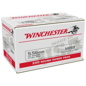 Winchester USA 5.56mm NATO Ammo 800 Rounds M193 55 Grain FMJ 
