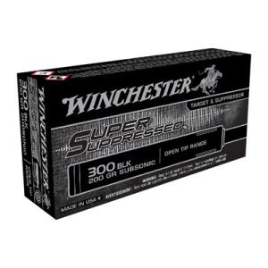 Winchester Super Supressed Rifle Ammunition .300 AAC Blackout 200 gr FMJOT 1060 fps 20/ct SUP300BLK