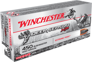 Winchester Deer Season XP, .450 Bushmaster, Polymer-Tipped Extreme Point, 250 Grain, 20 Rounds