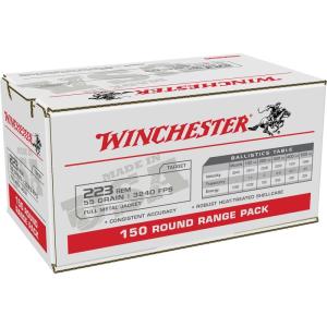 Winchester USA Lake City Rifle Ammunition .223 Rem 55 gr. FMJ 3240 fps 150/ct W223150