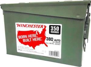 380 Auto - 95 Grain FMJ - Winchester - 700 Rounds in Two Field Boxes