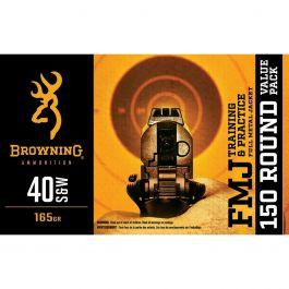 Browning Training & Pract. 165 Grain FMJ 40 S&W Ammo, 150rds - B191800405 