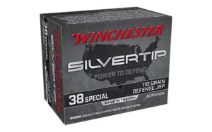 Winchester Silvertip Handgun Ammunition .38 Spl 110 gr. HP 945 fps 20/ct