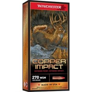 Winchester Deer Season XP Copper Impact .270 Winchester Ammunition 20 Rounds Copper Extreme Point 130 Grains X270CLF [FC-020892227897] X270SCLF