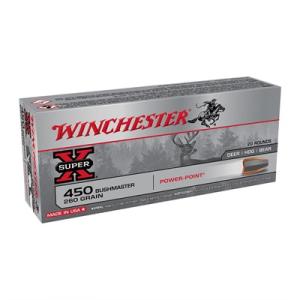 Winchester Super-X 450 Bushmaster Ammo - 450 Bushmaster 260gr Power Point 20/Box X4501