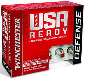 Winchester 10mm Auto Ammunition USA Ready 10mm 170 Grain Hex Vent Hollow Point Pistol Ammo 20 Rounds RED10HP