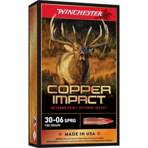 Winchester Deer Season XP Copper Impact .30-06 Springfield 180 Grain Copper Solid Centerfire Rifle Ammunition 20 Rounds X3006CLF2 X3006CLF2