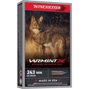 Winchester Repeating Arms WINCHESTER VARMINT-XP 243 WIN 65GR EXTREME PT 20RD 10BX/CS X243PXP