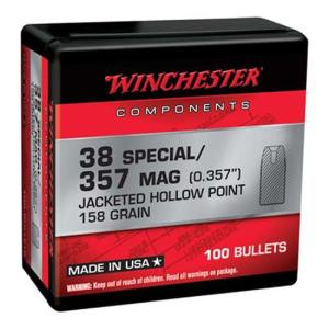 Winchester Ammunition .357 Magnum 158 gr Reloading Bullets HP 100rds - WB357H158X 020892633766