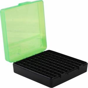 MTM P100916T Case-Gard P-100 Ammo Box 1.22 Max OAL 100 rd Clear Green/Black 026057116167