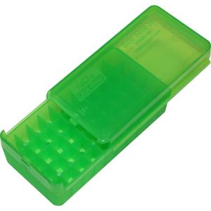 MTM P50SS9M16 MTM AMMO BOX 9MM LUGER/.380ACP 50-ROUNDS SIDE SLIDE CL GREEN P5OSS-9M-16
