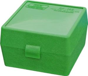 MTM Ammo Box 100 Round Flip-Top 22-250 243 308 Win 220 Swift Green 6in. x 3.25in. x 6.5in. - All
