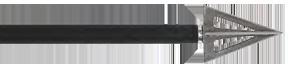Allen Archery Equipment Stryke Ion Fixed Blade Broadhead 100 Grain Silver Model: 14615 026509146155