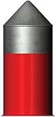 Crosman Red Flight Penetrators Air Gun Pellets 22 Caliber 16.7 Grain Polymer Wrapped Pack of 100