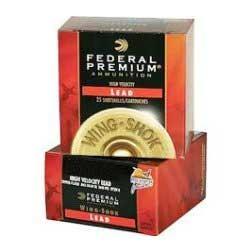 Federal Wing-Shok Ammo 12 Gauge 2-3/4" 1-1/4 Oz #7.5 Shot - 12 Gauge 2-3/4" 1-1/4 Oz #7.5 Shot 25/Box 029465001278