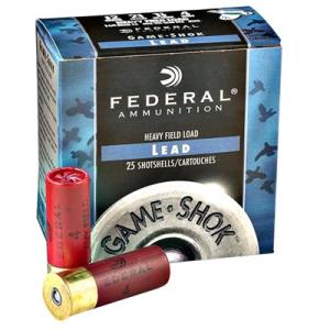 Federal Cartridge H2046 20 Gauge Shotshells - Lead Hi-Brass 2.75 in. 2.75 Dram, 6 Shot H204 6