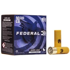 Federal Game-Shok Heavy Field Load 20 ga 2 3/4" 2 1/2 dr 1 oz #6 1165 fps - 25/box 15792