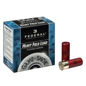 Federal Gauge Me Shok Heavy Field 12 Gauge 2.75' 1-1/4oz #6 25/Bx - Federal Game Shok Heavy Field 12ga 2.75" 1-1/4oz #6 25/Bx H125 6