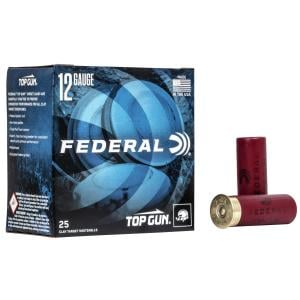 Federal Top Gun Target, 12 Gauge, 2 3/4", 1 1/8 oz. Shotshells, 25 Rounds TGL12-9