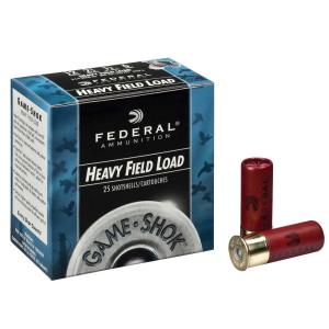 Federal Cartridge H1254 2.75 in. & 1.25 oz 12 Gauge Heavy Field Lead Shotshells - Size 4 - 25 Per Pack H1254