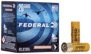 Federal SPEED-SHOK HIGH VELOCITY STEEL 20GA 2-3/4" 3/4OZ 7 AMMO 25RD WF208 7