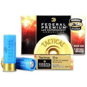 Federal Ammo Tactical 12 Gauge 2-3/4" 1 Oz TruBall Rifled Slug HP 1600 fps 5 Rd./Box 029465025298