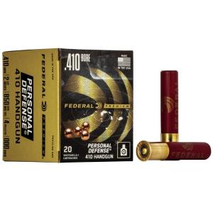 Federal Premium Personal Defense 410 Handgun Shotshells 410 ga 2 1/2"  4 plts #000 850 fps 20/ct PD412JGE 000