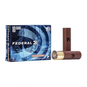 Federal Power-Shok Ammo 10 Gauge 3-1/2" 1-3/4 Oz Rifled Slug - 10 Gauge 3-1/2" 1-3/4 Oz Rifled Slug 5/Box