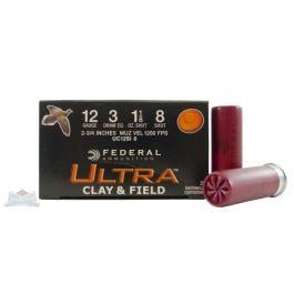 Federal 12ga 2.75" 3DE 1-1/8oz #8 Ultra Clay & Field Target Shotsehell Ammunition 25rds - UC12SI 8